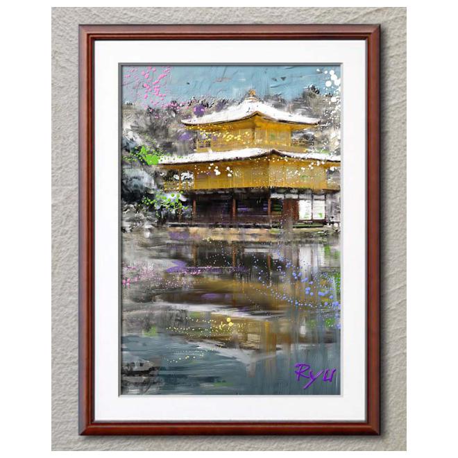 雪の金閣寺