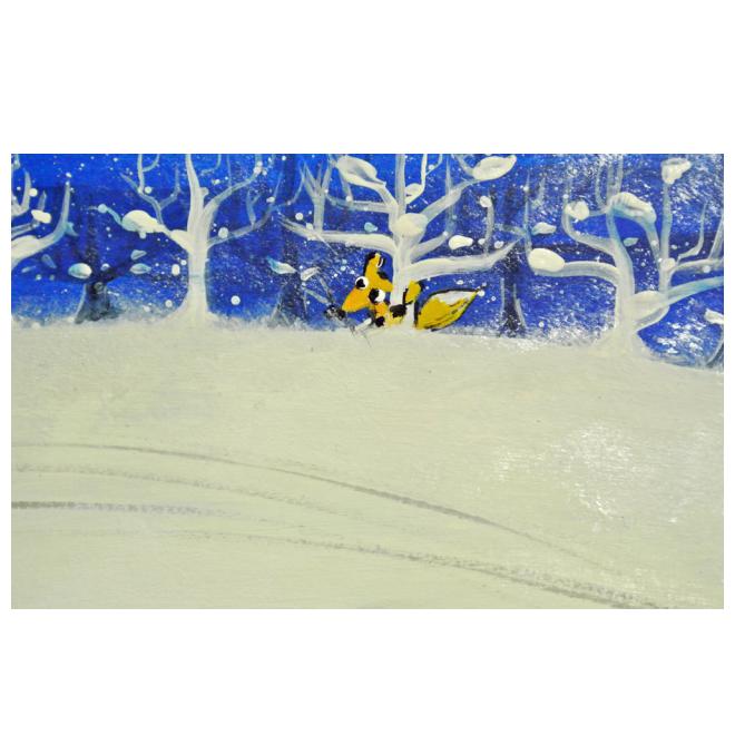 雪遊び（狐さんもおいでよ！）