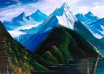 マイターピークの雪解け